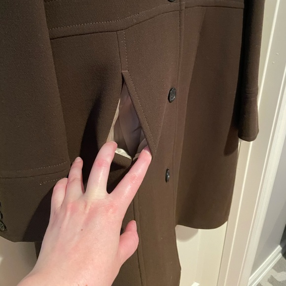 J.Crew Peacoat in Chocolate Brown with Thinsulate - Picture 4 of 11